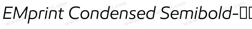 EMprint Condensed Semibold字体转换